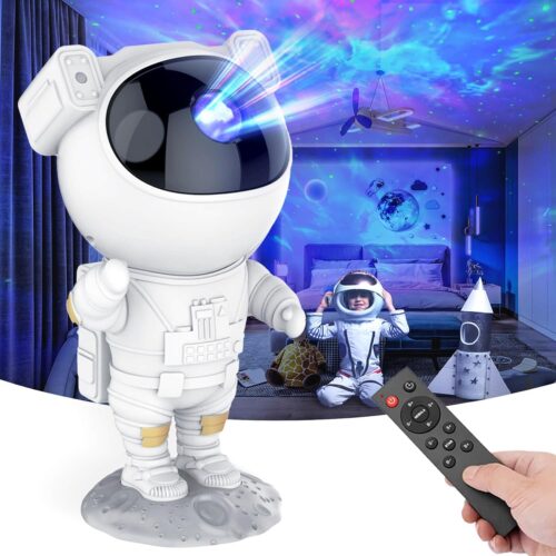 Projetor Estrelado de Astronauta, luz de galáxia para presente divertido