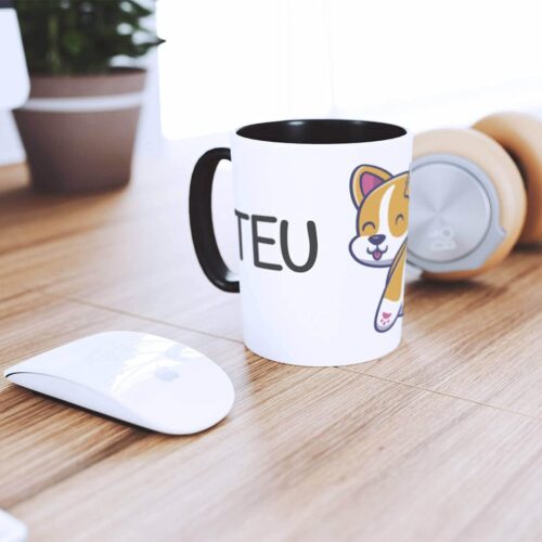 Caneca Cachorrinho Malcriado, presente criativo e divertido